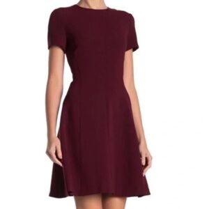 Theory Modern Seamed Shift Dress Mulberry Size 4 NWOT